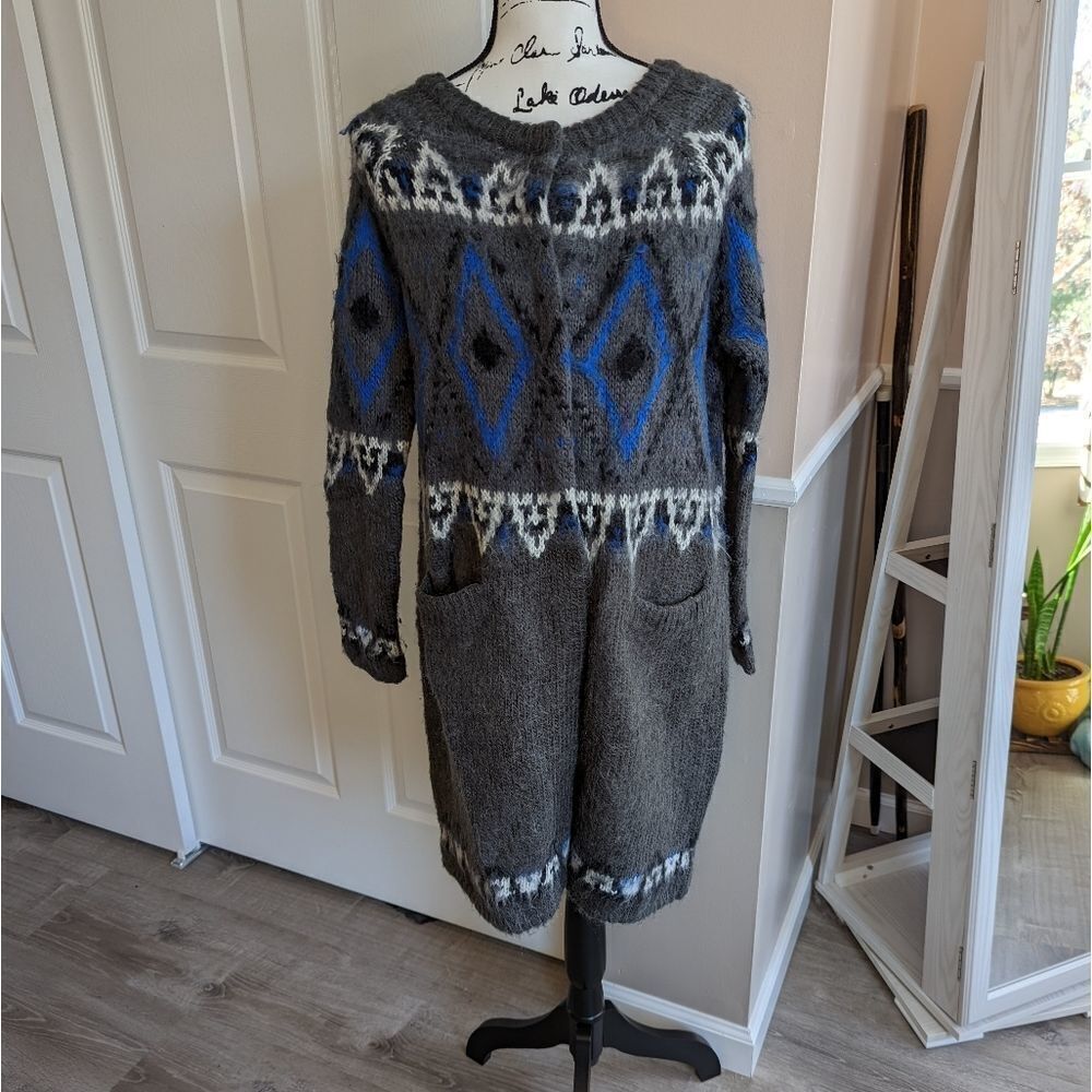 Free People Frosted Fair Isle Cardigan